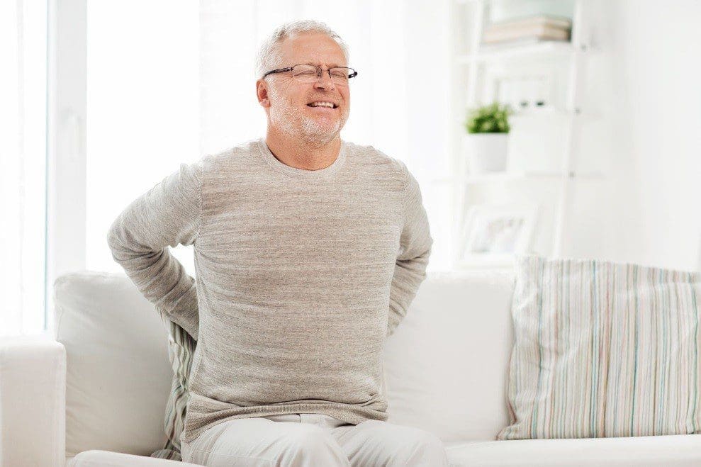 An Elderly Man Suffers from Chronic Low Back Pain.