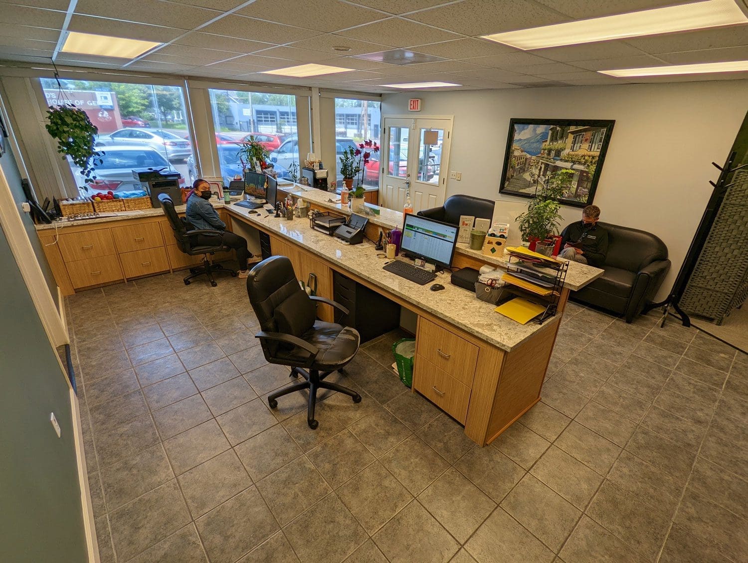NE Portland Chiropractic clinic reception area.
