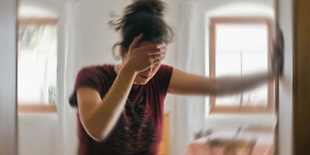 A woman who suffers from seizures is very dizzy.