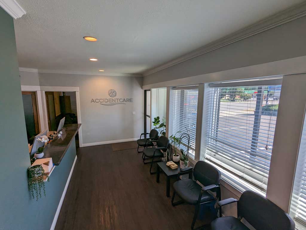 View from waiting area for Gresham Chiropractor Clinic.