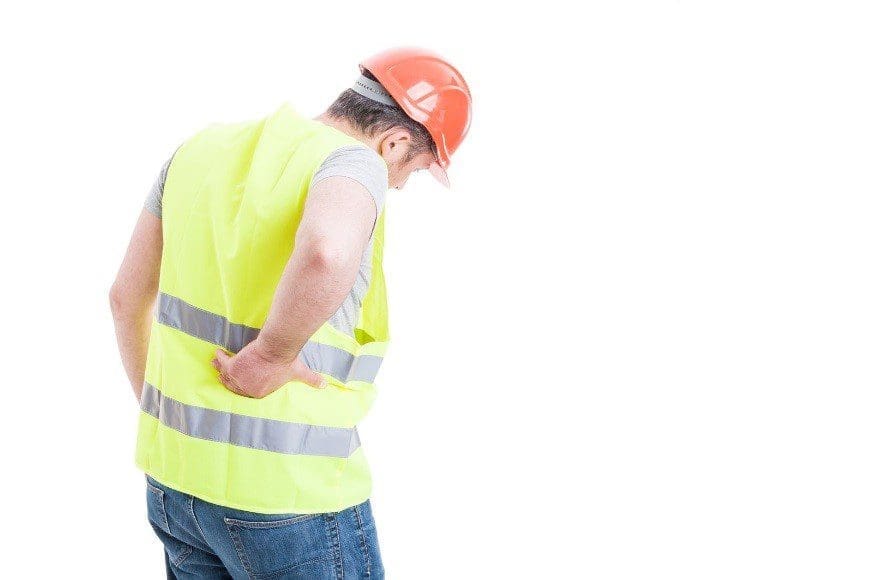 A construction worker seeks chiropractic care for back injury treatment